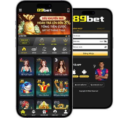 Giao diện nền tảng 8kbet trên điện thoại
